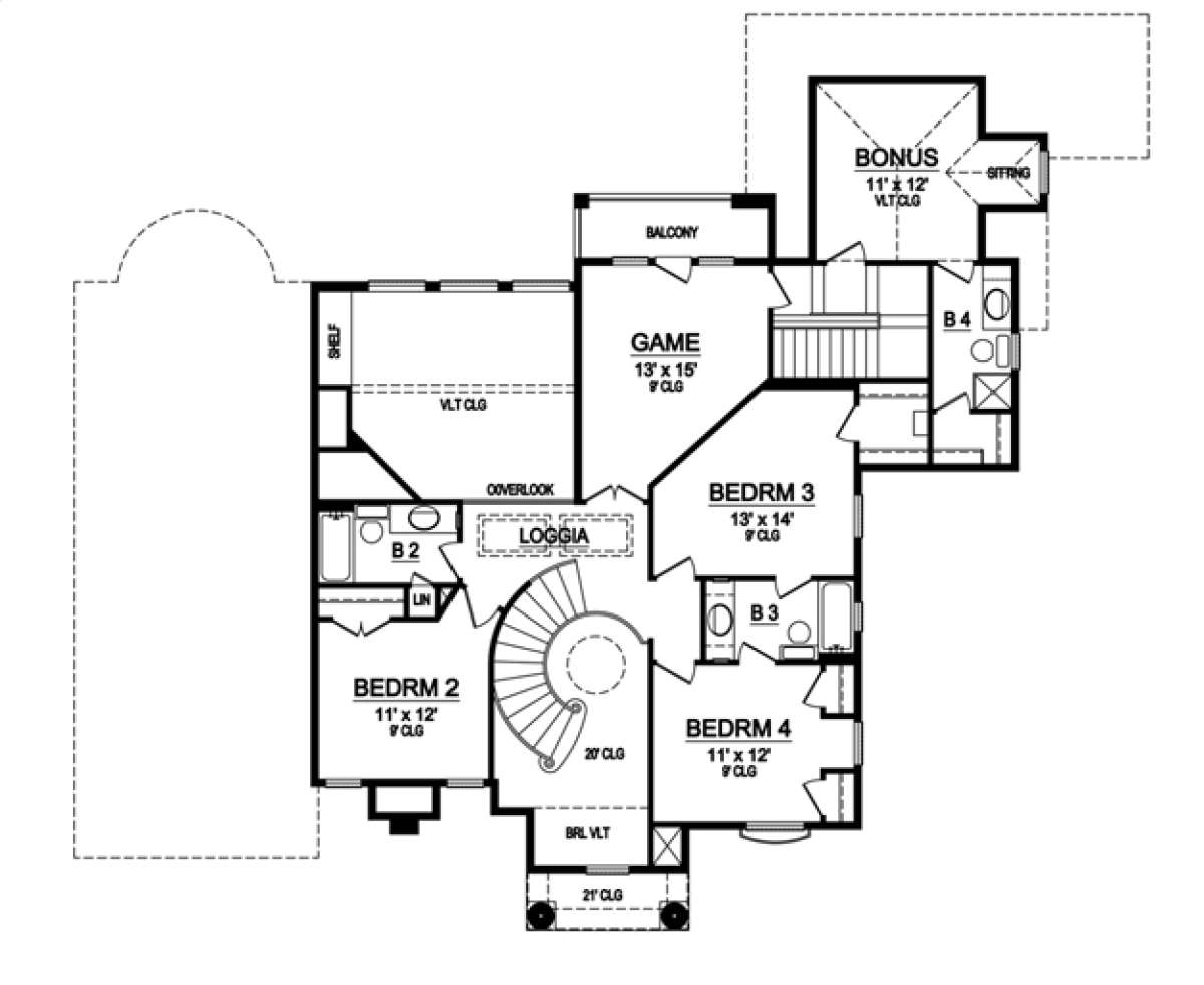 Floorplan 2 for House Plan #5445-00081