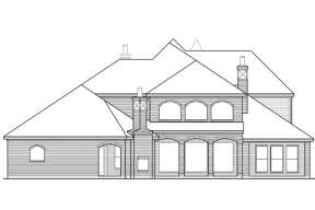 European House Plan #5445-00083 Elevation Photo