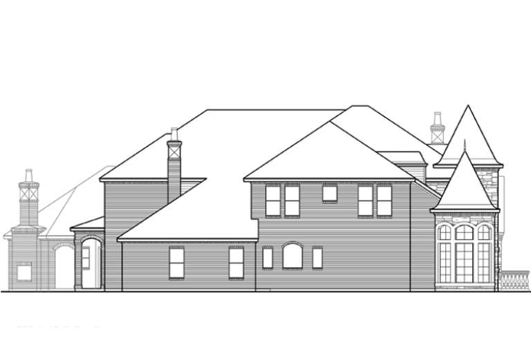 European House Plan #5445-00083 Elevation Photo