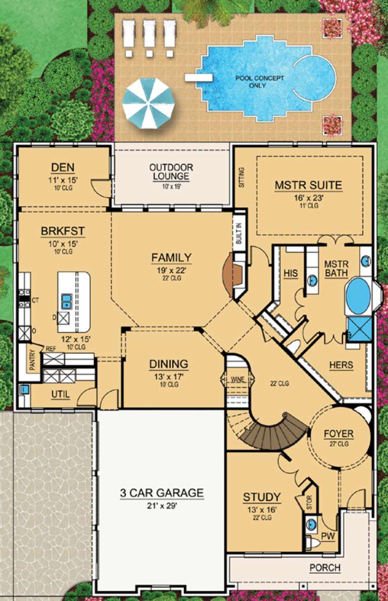 House Plan House Plan #16372 Drawing 1