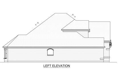 European House Plan #5445-00090 Elevation Photo
