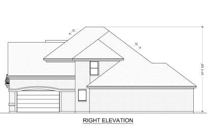 European House Plan #5445-00090 Elevation Photo