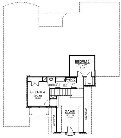 Floorplan 2 for House Plan #5445-00090