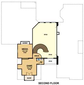 Floorplan 2 for House Plan #5445-00092