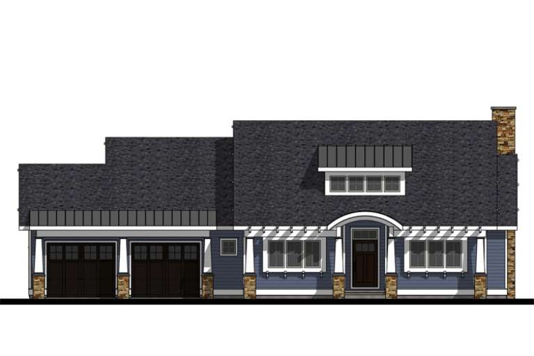 Ranch House Plan #7806-00019 Elevation Photo