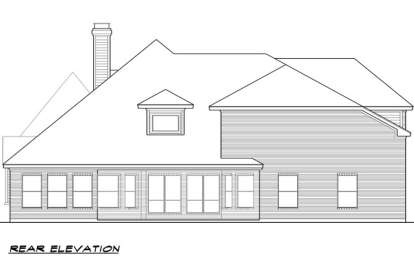 Luxury House Plan #5445-00097 Elevation Photo