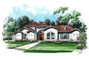Ranch House Plan #5445-00103 Elevation Photo