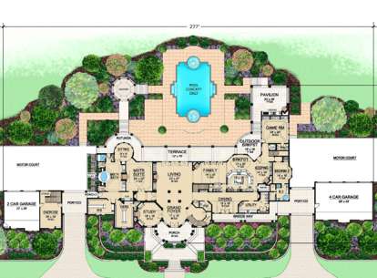 Floorplan 1 for House Plan #5445-00104