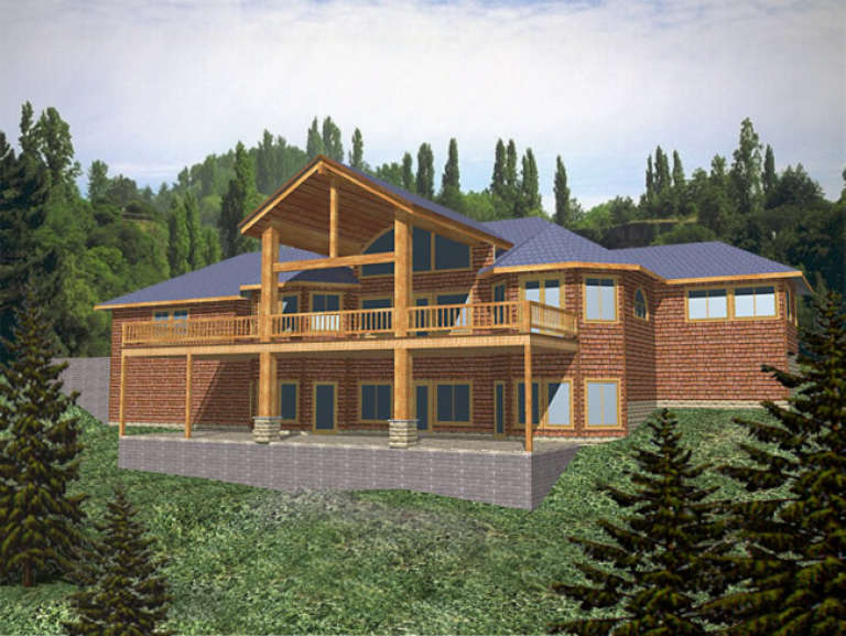 House Plan House Plan #1639 Rear Elevation