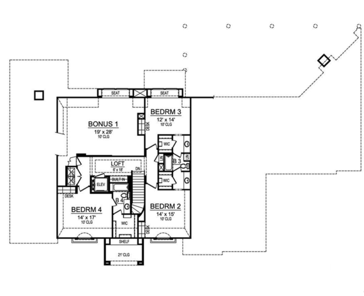 Floorplan 2 for House Plan #5445-00106