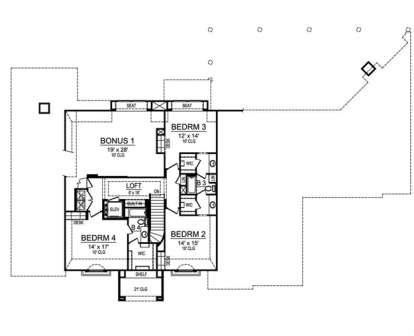 Floorplan 2 for House Plan #5445-00106