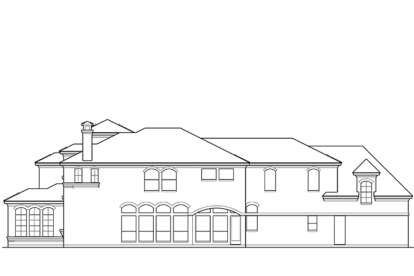 Luxury House Plan #5445-00111 Elevation Photo