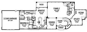 Floorplan 1 for House Plan #5445-00111
