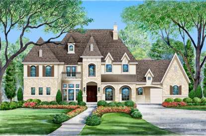 6 Bed, 6 Bath, 6974 Square Foot House Plan - #5445-00113