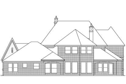 Luxury House Plan #5445-00113 Elevation Photo