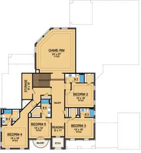 Floorplan 2 for House Plan #5445-00113