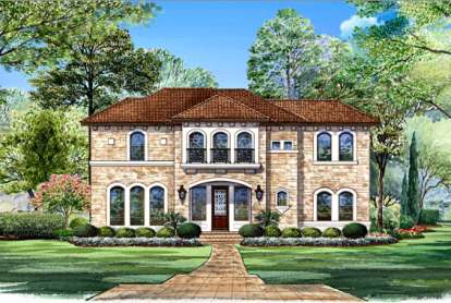 3 Bed, 3 Bath, 3771 Square Foot House Plan - #5445-00115