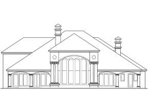 Mediterranean House Plan #5445-00117 Elevation Photo