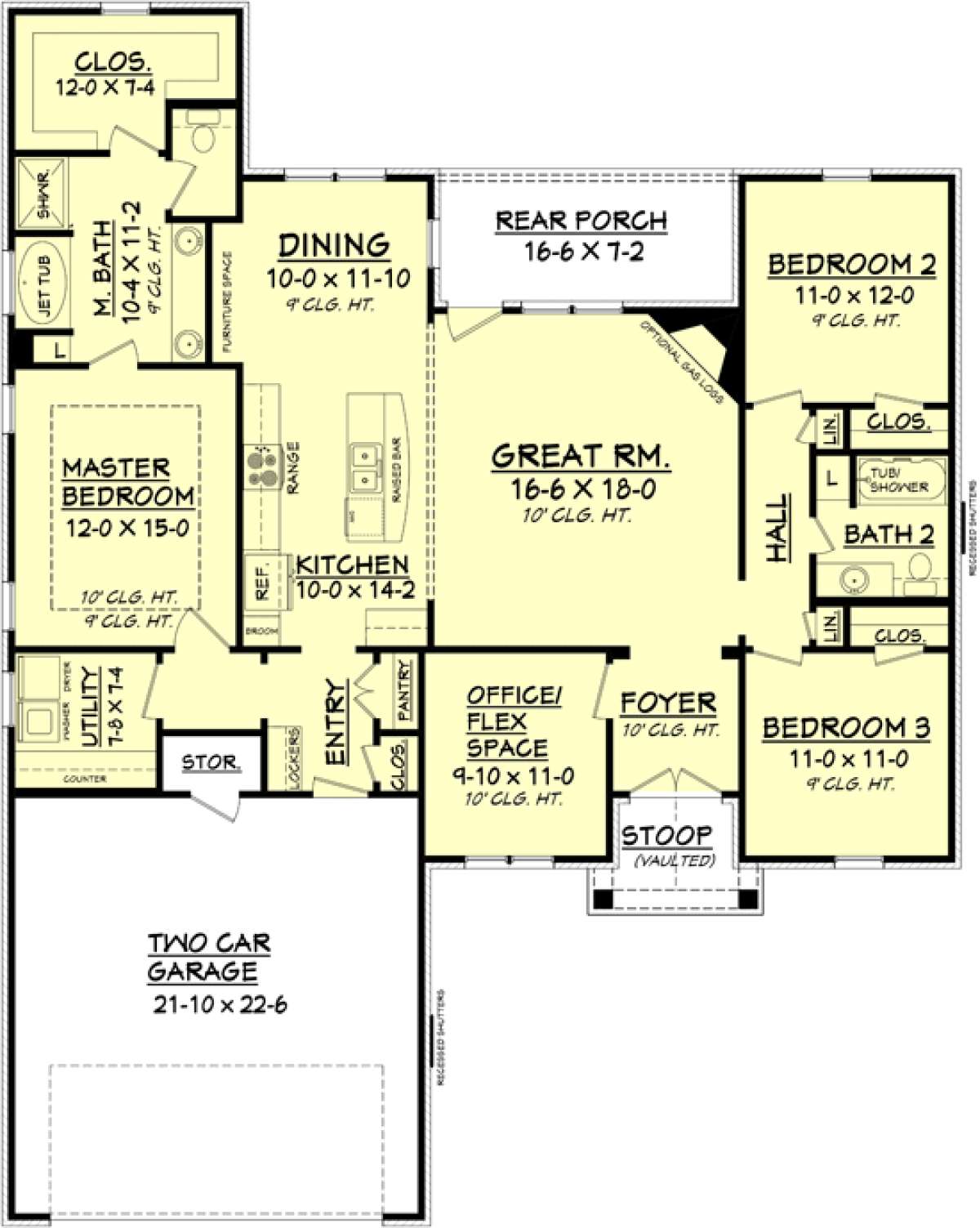 Main Floor for House Plan #041-00086