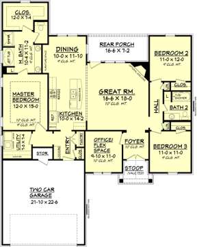 Main Floor for House Plan #041-00086