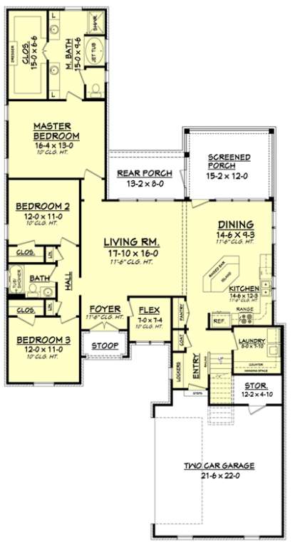 Main Floor for House Plan #041-00087