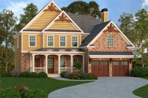 Craftsman House Plan #009-00209 Elevation Photo