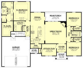 Main Floor for House Plan #041-00089
