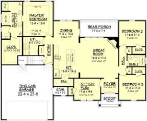 Main Floor for House Plan #041-00089