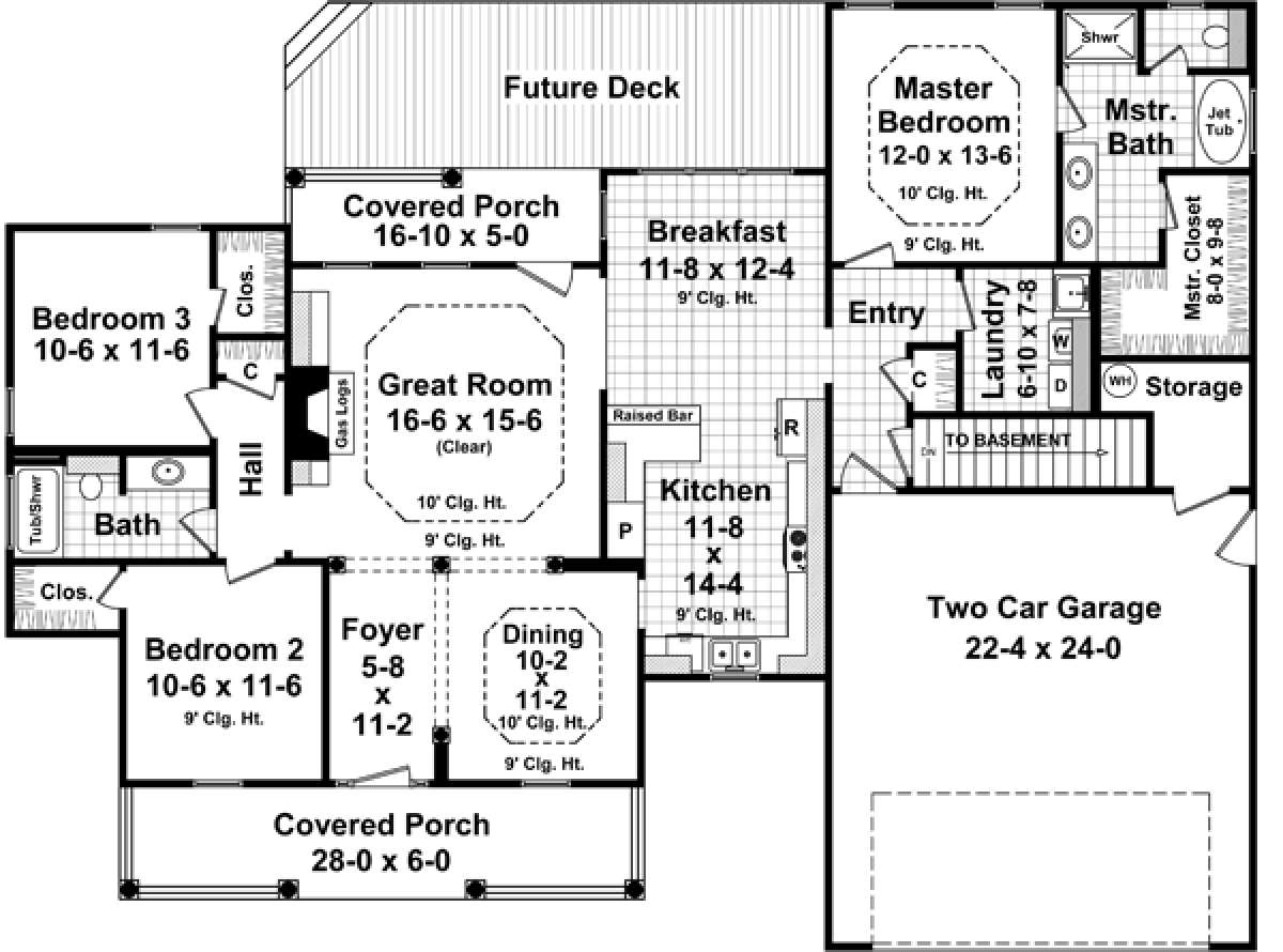 Main Floor for House Plan #348-00223