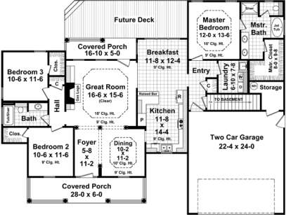 Main Floor for House Plan #348-00223