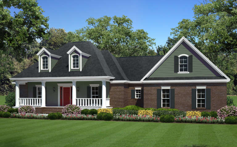 Country House Plan #348-00225 Elevation Photo