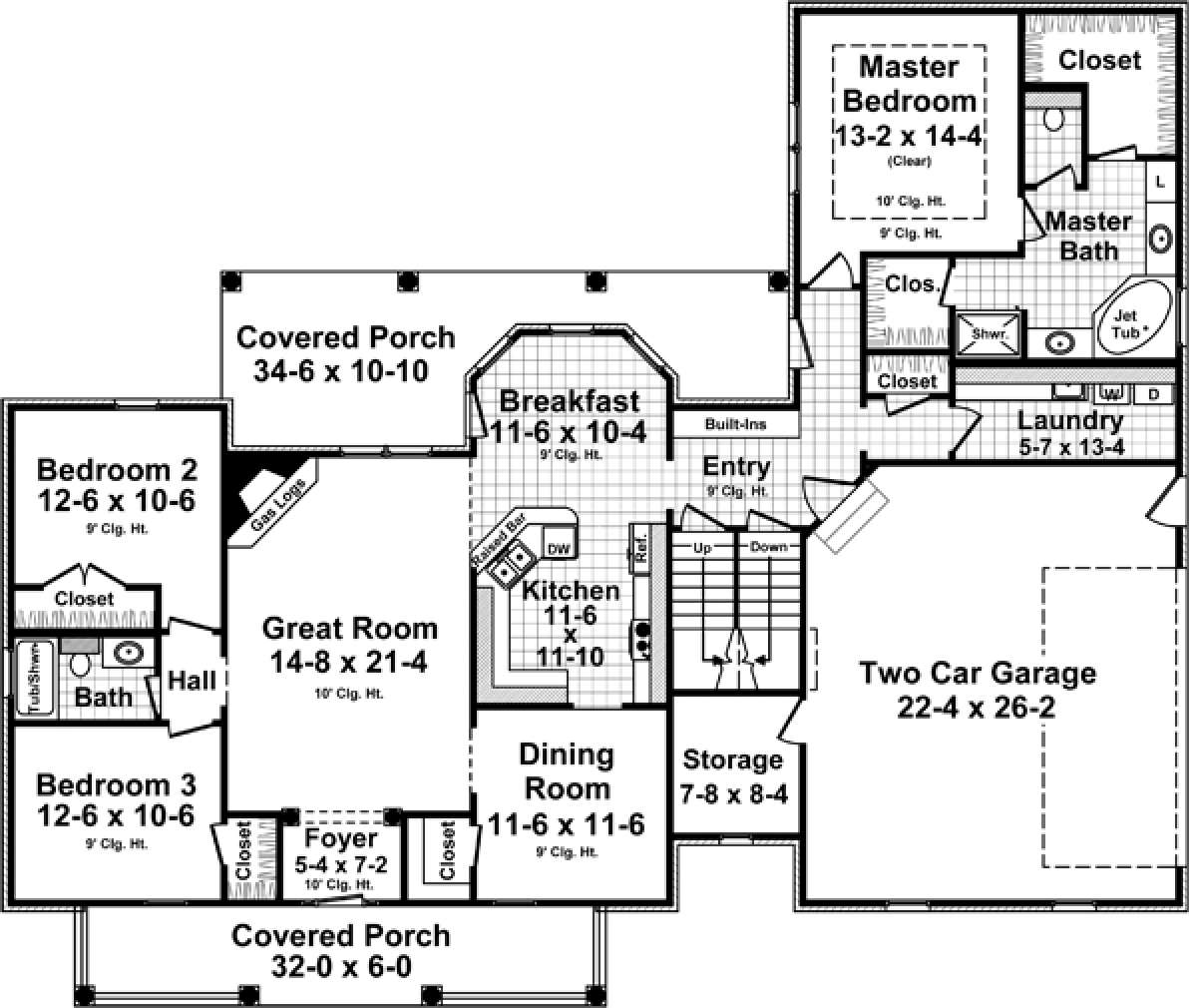 Main Floor for House Plan #348-00225