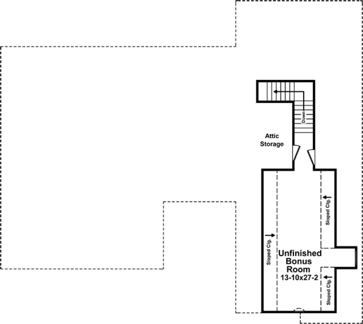 Bonus Room for House Plan #348-00226