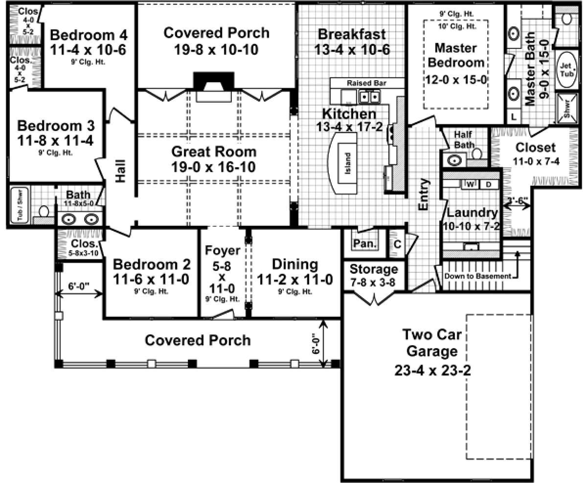 Main Floor for House Plan #348-00227