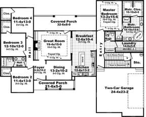 Main Floor for House Plan #348-00228