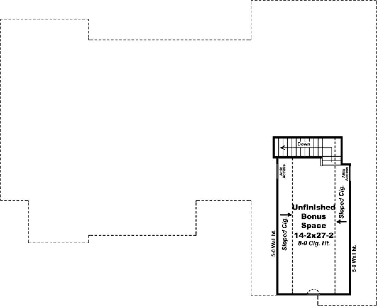Bonus Room for House Plan #348-00228