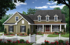 Traditional House Plan #348-00229 Elevation Photo