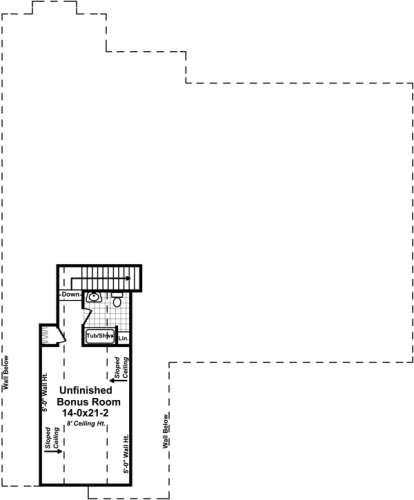 Bonus Room for House Plan #348-00230