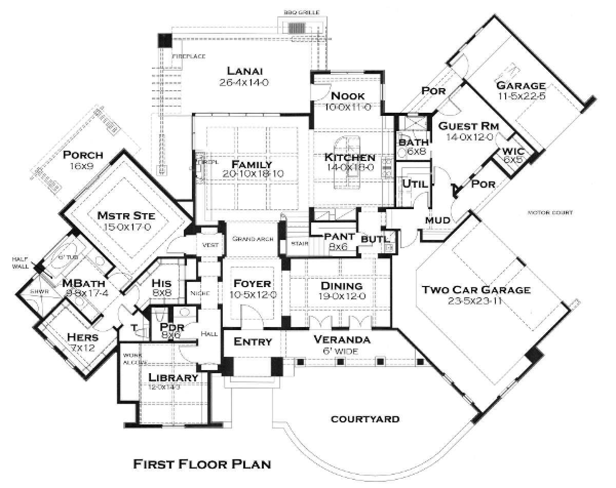 Floorplan 1 for House Plan #9401-00083