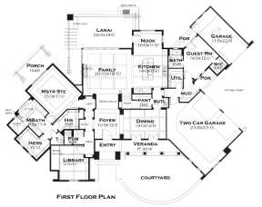 Floorplan 1 for House Plan #9401-00083