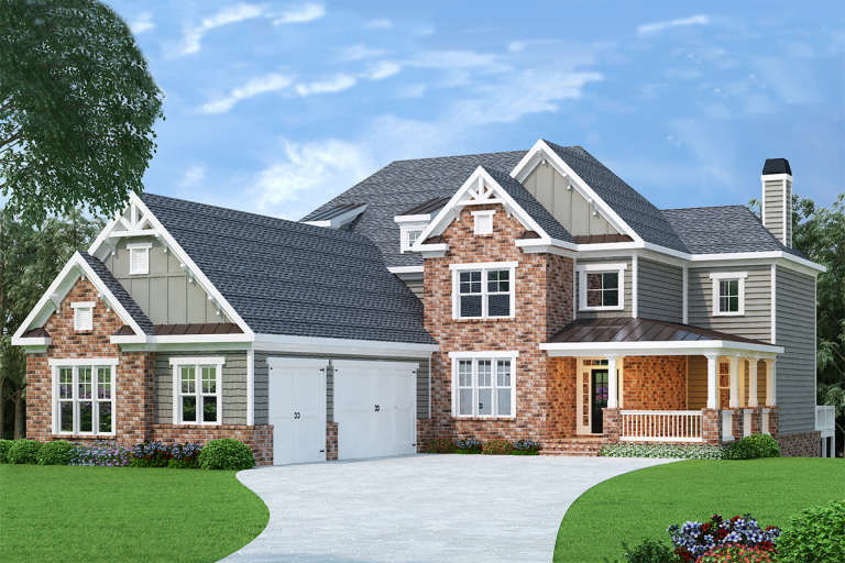House Plan House Plan #16430 Front Elevation 