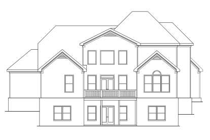 European House Plan #009-00216 Elevation Photo