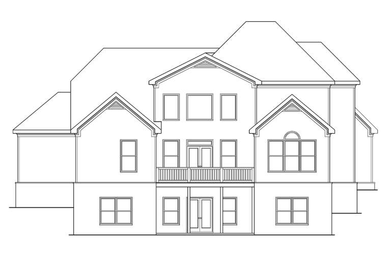 European House Plan #009-00216 Elevation Photo