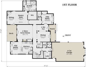 Main Floor for House Plan #009-00216