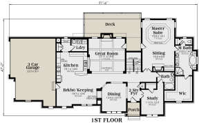 Main Floor for House Plan #009-00217