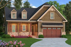 Craftsman House Plan #009-00219 Elevation Photo