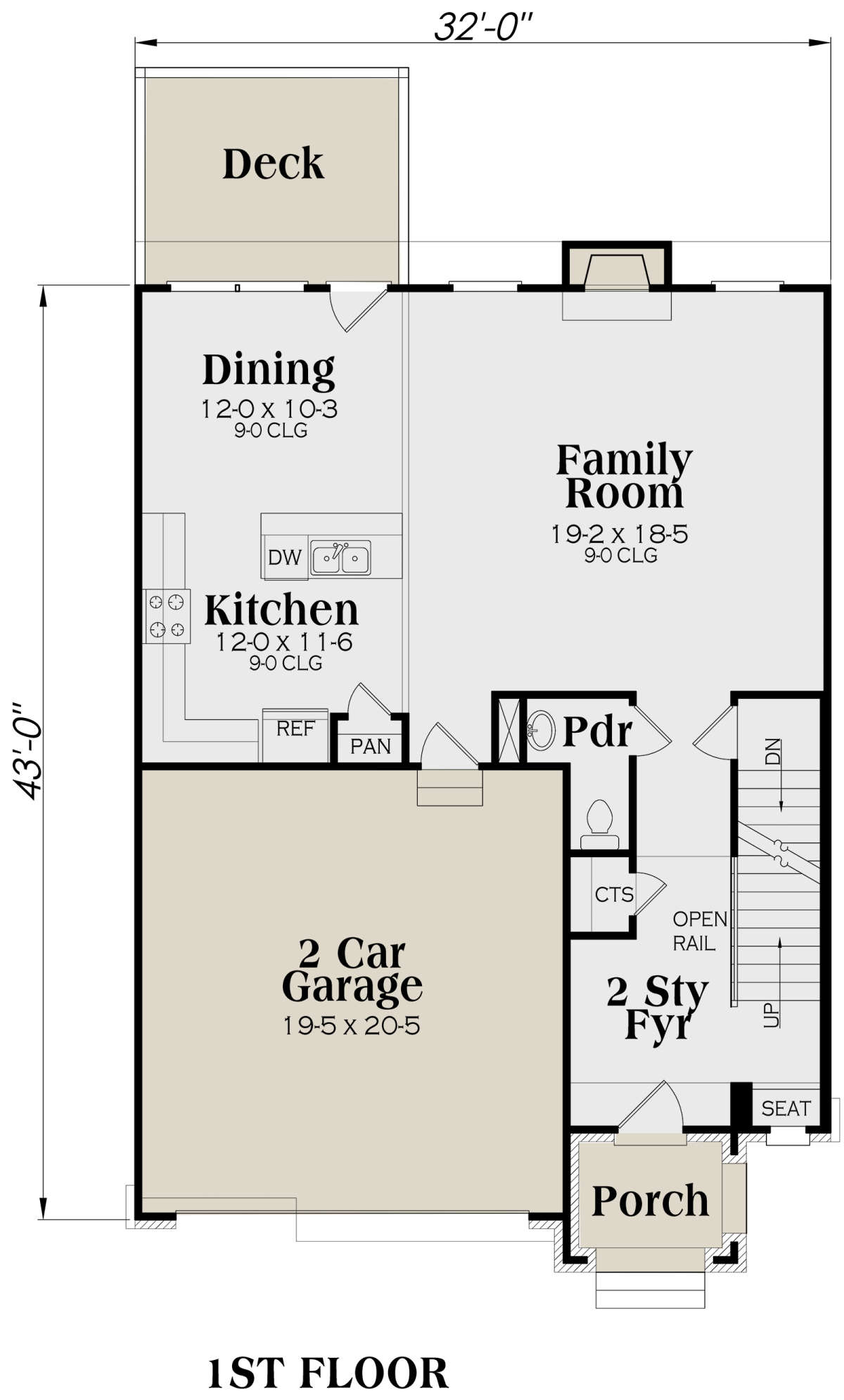 Main Floor for House Plan #009-00220