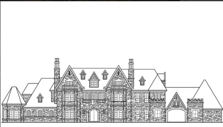 European House Plan #5445-00121 Additional Photo