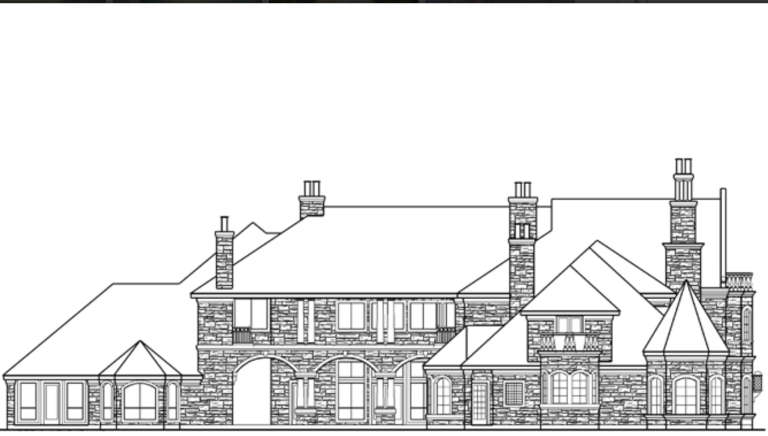 European House Plan #5445-00121 Additional Photo