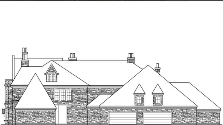 European House Plan #5445-00121 Additional Photo